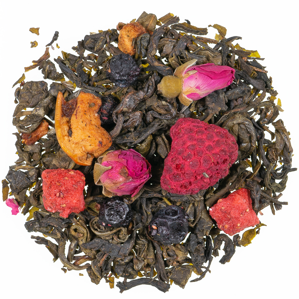 תה ירוק אוכמניות כחולות טבעי - Green Tea Blueberry natural