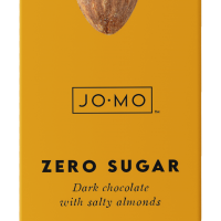 ג’ומו שוקולד מריר ללא תוספת סוכר עם קראנץ שקדים מלוחים