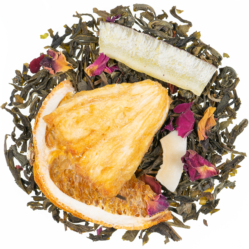 תה ירוק טנג'רין קוקוס - Green Tea Tangerine Coconut